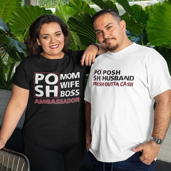 NWT ALL SIZES AVnote: ThiPosh Husband fresh outta cash Black t-shirt Adult Sizes - Picture 4 of 7